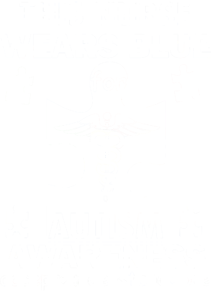 This Nurse Wears Blue For Autism Awareness T-Shirt