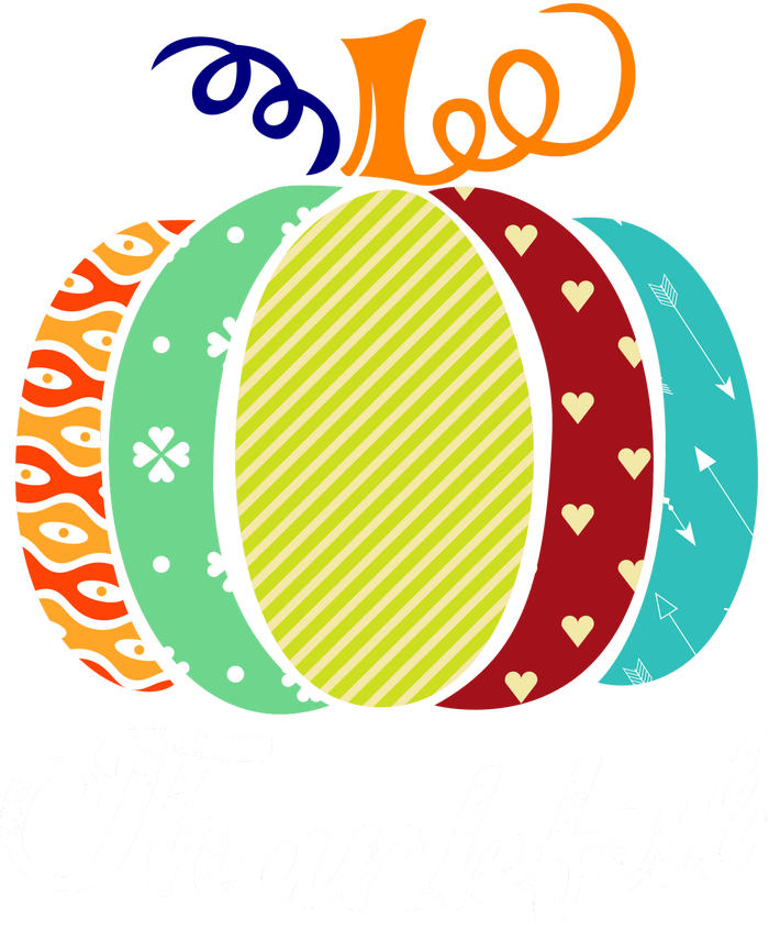 Thankful Floral Pumpkin T-Shirt