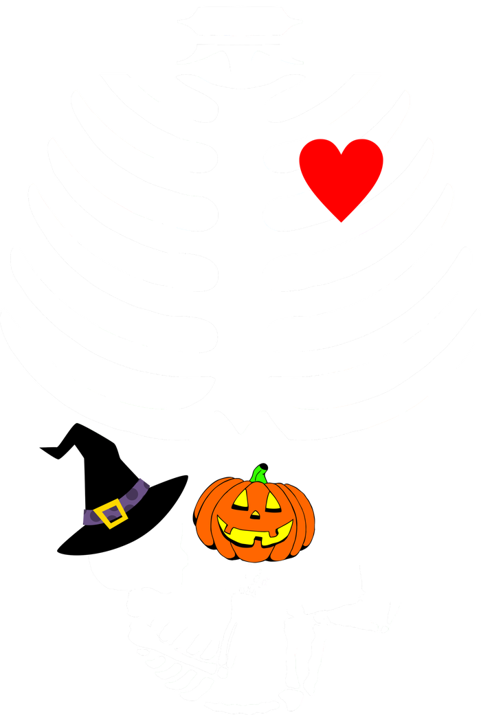 Halloween Baby Skeleton Pumpkin Poster