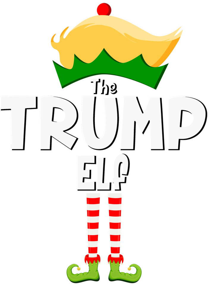 Christmas The Trump Elf  Funny Women's Fleece Hoodie