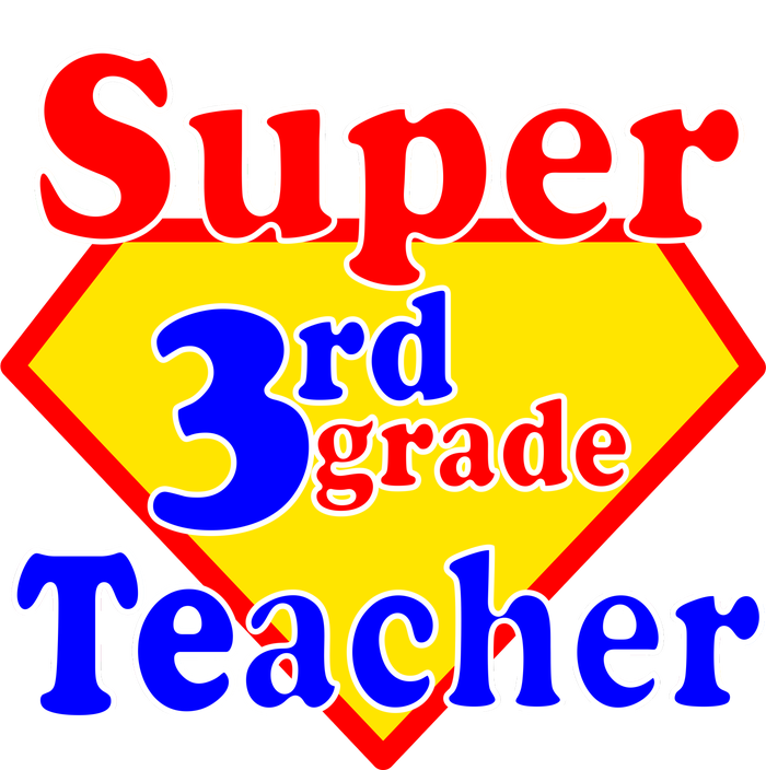 Super 3rd Grade Teacher Funny School Softstyle Adult Sport Polo