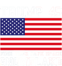 Donald Trump 45 Find Your Safe Space Snowflake USA Toddler Long Sleeve Shirt