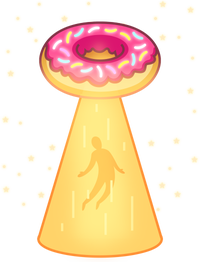 UFO Donuts Magnet