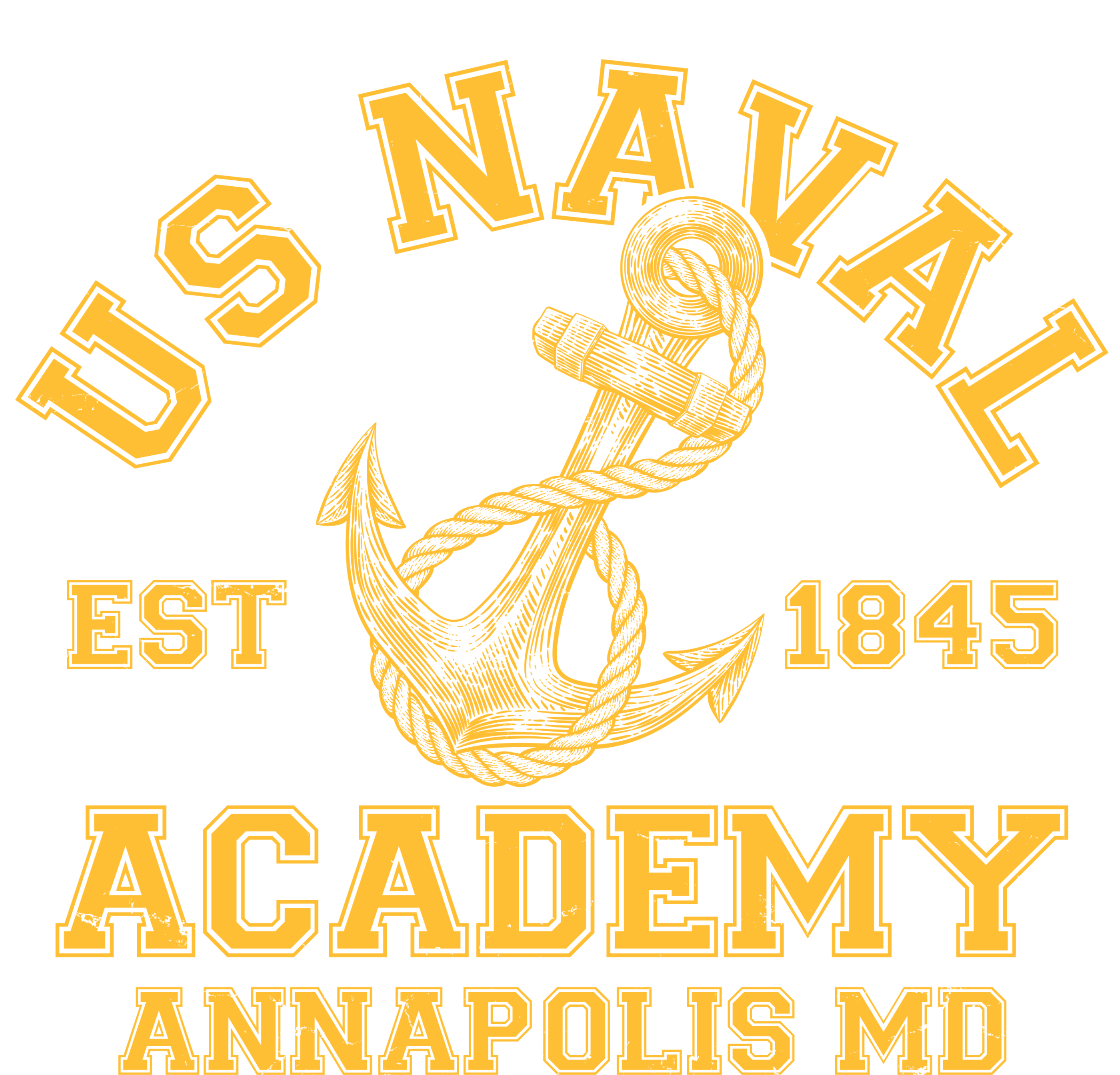 US NAVAL Est 1845 Academy Annapolis MD Sweatshirt