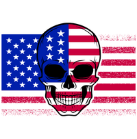 I Am A Real American Skull Flag PosiCharge Competitor Tank