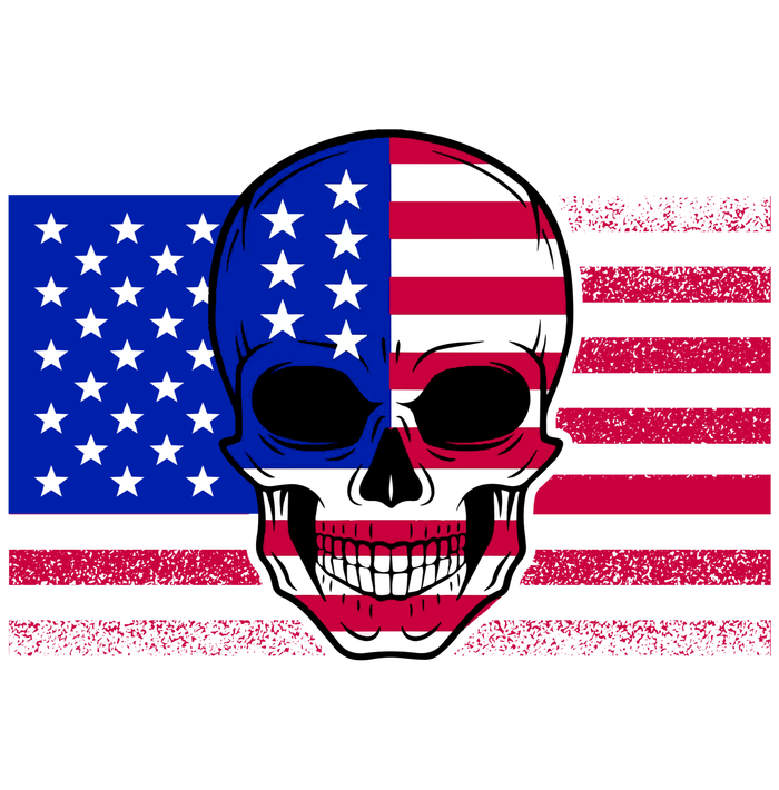 I Am A Real American Skull Flag PosiCharge Competitor Tank