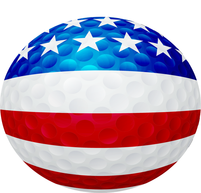 USA Golf Flag GolfBall Mousepad