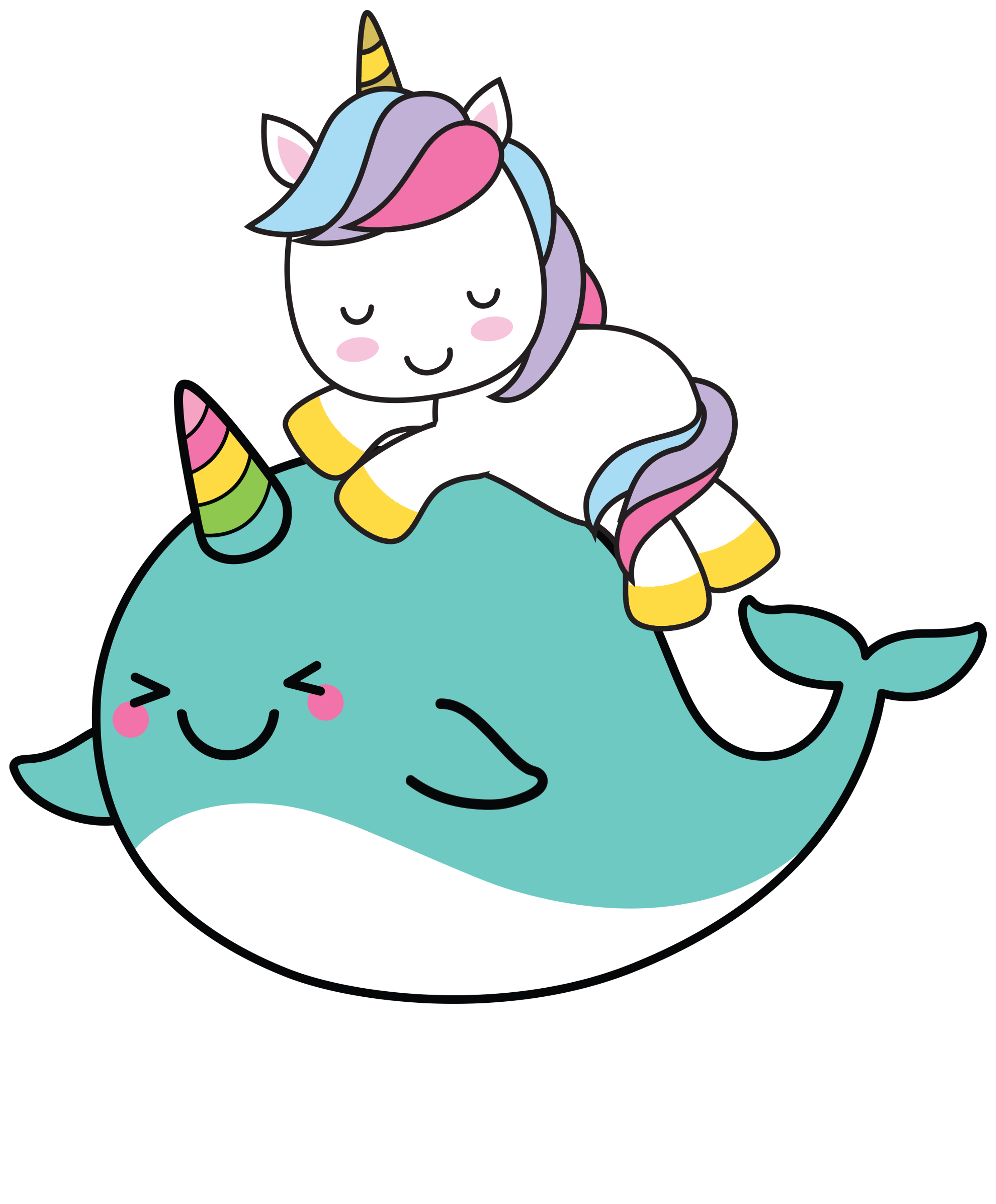 Unicorn Squad Whale T-Shirt