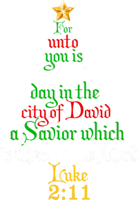  Born A Savior Christmas Christ The Lord Bible Verse Magnet