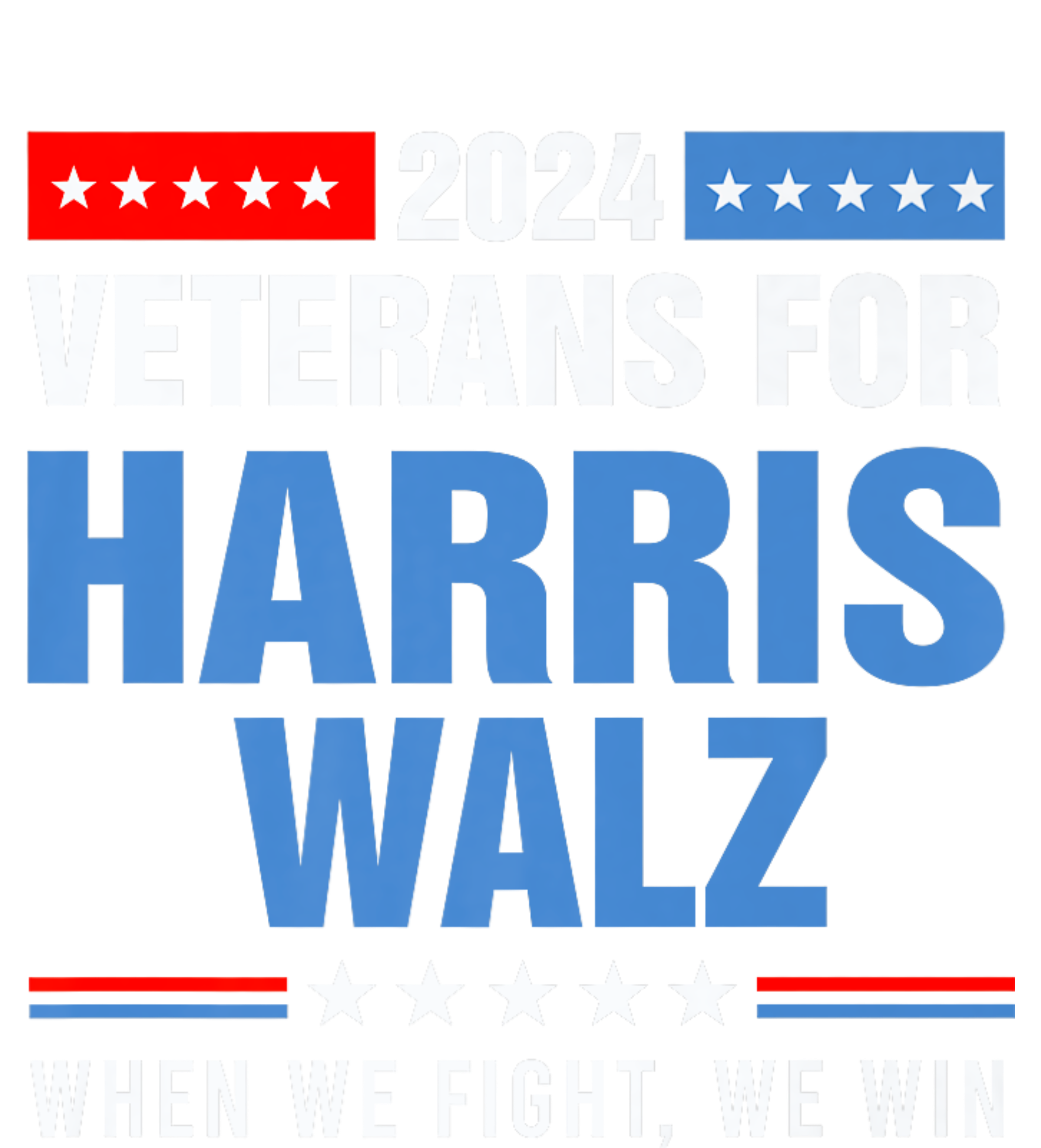 Veterans For Harris Walz 2024 Presidential Campaign Sweatshirt