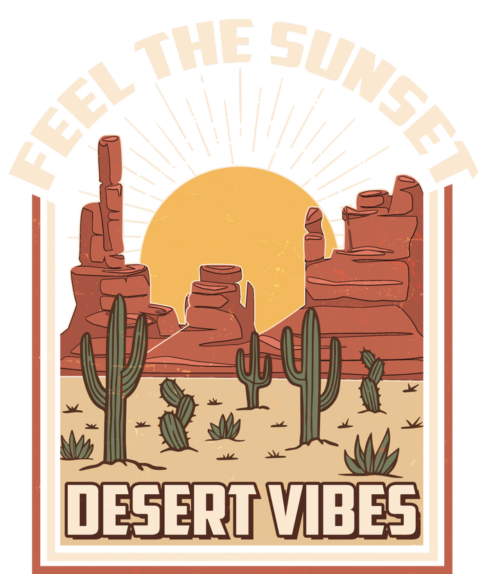 Vintage Feel The Sunset Desert Vibes Valucap Bio-Washed Visor