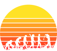 Golfer Evolution Sunset Coaster