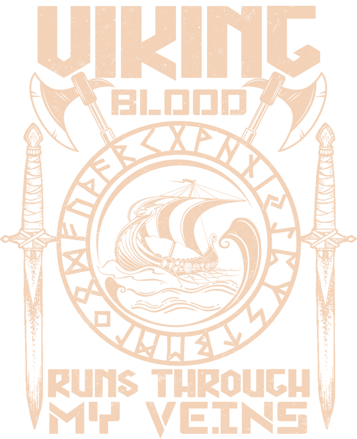 Viking Blood Runs Through My Veins Cooling Performance Long Sleeve Crew