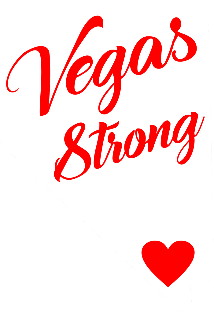 Vegas Strong Nevada Heart Script Kids Hoodie