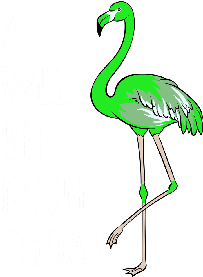 A Wee Bit Irish Today Flamingo Kids Sweatshirt