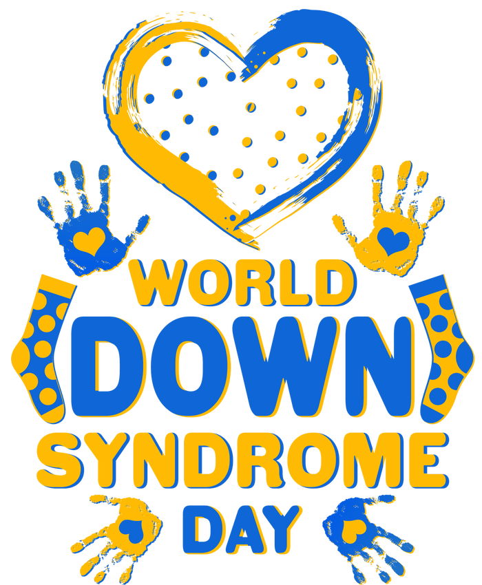 World Down Syndrome Day Painted Hands And Polka Dots  Mousepad