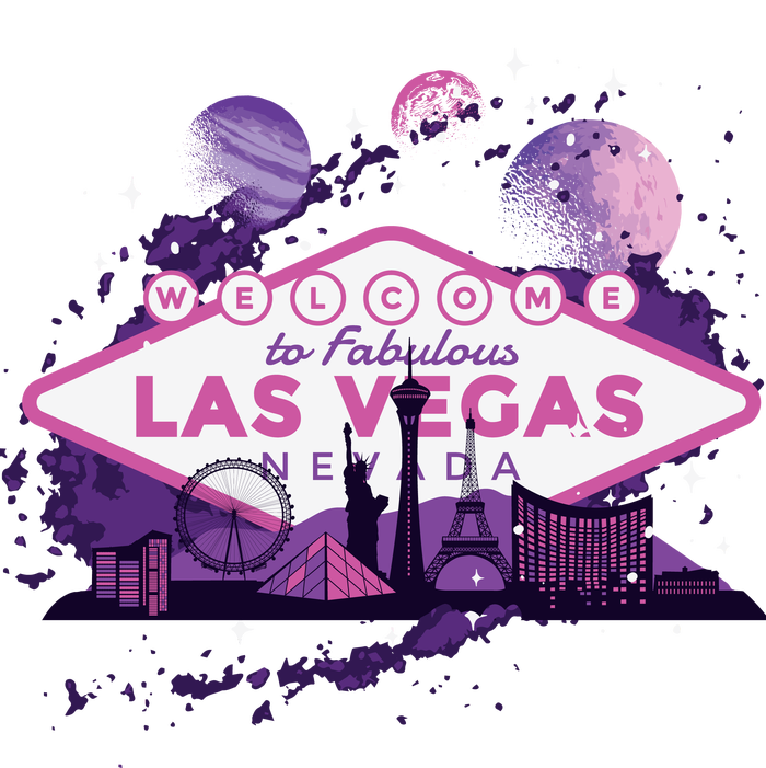 Welcome To Fabulous Las Vegas Universe Tie-Dye T-Shirt