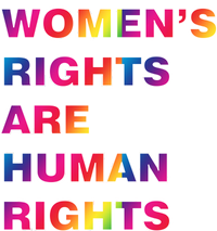 Colorful Women's Rights Are Human Rights Dry Zone Grid Polo