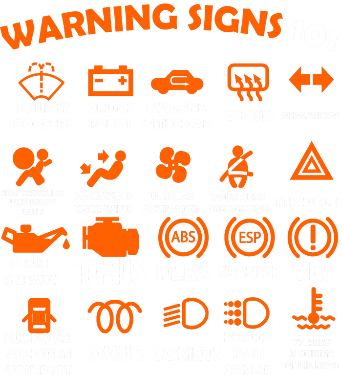 Car Warning Signs 101 Funny Ladies Essential Flowy Tank