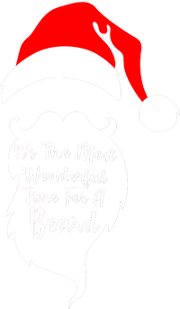 It's The Most Wonderful Time for a Beard Funny Christmas Tie-Dye T-Shirt