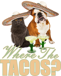 Where The Tacos? Cat Dog T-Shirt