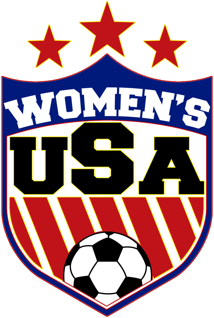 Womens Soccer USA Emblem Women's Perfect Tri Tunic Long Sleeve Shirt