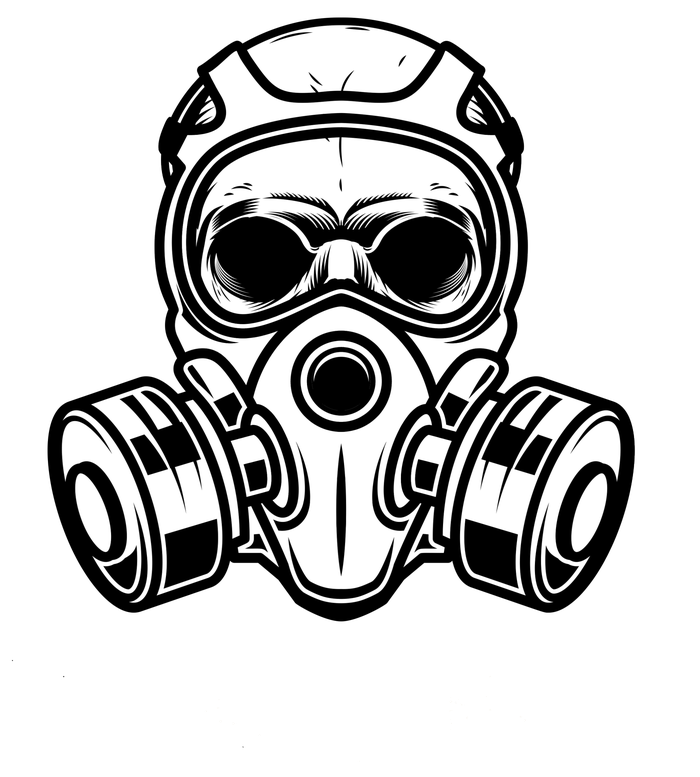 What Virus Funny Gas Mask Women's Racerback Tank