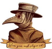 Vintage Plague Doctor Wear Your Mask Plague Rat T-Shirt