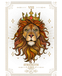 Zodiac Leo Lion Tarot Card VIII Strength T-Shirt