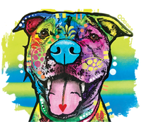 Colorful Happy Pitbull Kids T-Shirt