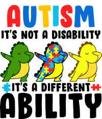 It's Not A Disability Ability Autism Dinosaur Dabbing Trucker Hat