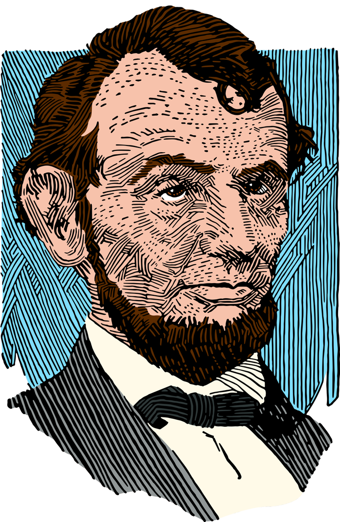 Abraham Lincoln Portrait Premium T-Shirt