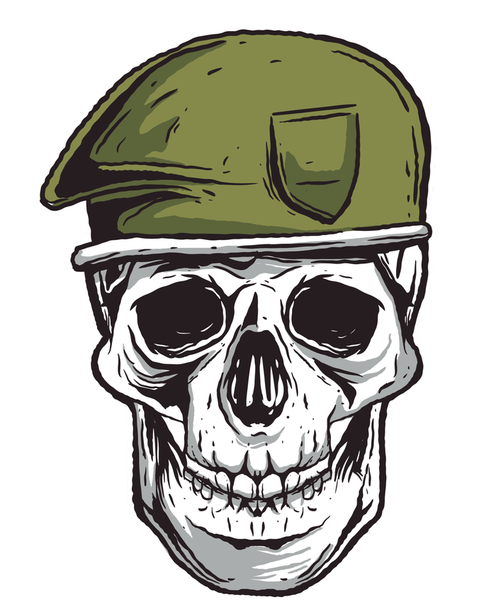 Army Military Skull T-Shirt