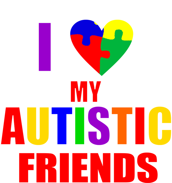 I Love My Autistic Friends Kids T-Shirt