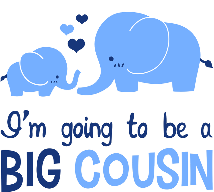 I'm Going To Be A Big Cousin Boy Elephant T-Shirt