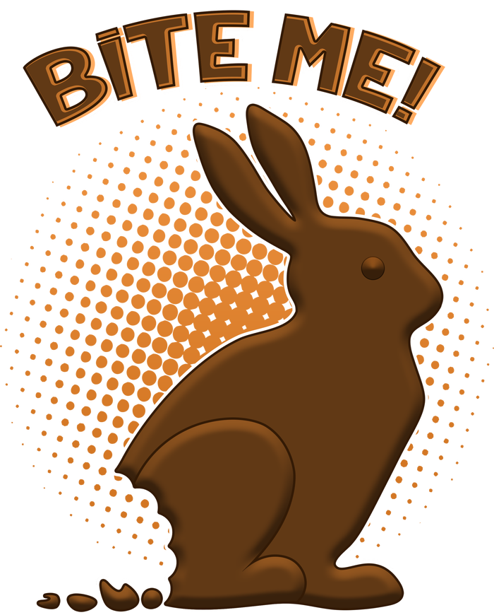 Bite Me! Chocolate Easter Bunny Women's T-Shirt