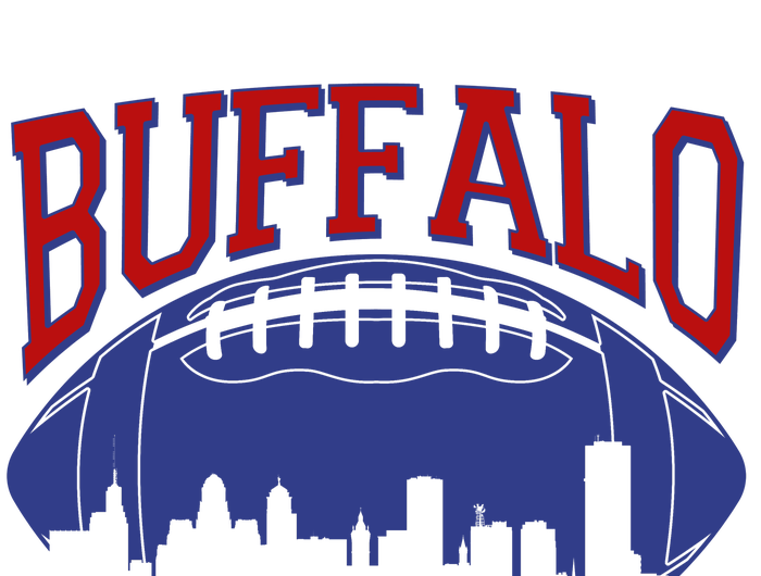 New York Skyline Buffalo Football Fan Kids Sweatshirt