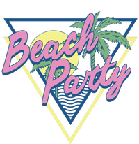 Beach Party Retro Wave Style Long Sleeve Shirt