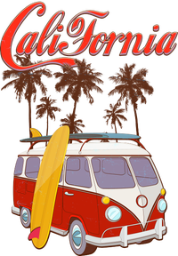 Vintage Retro California Surf Van T-Shirt