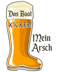 Funny Oktoberfest Das Boot Kicked Mein Arsch Ceramic Oval Ornament