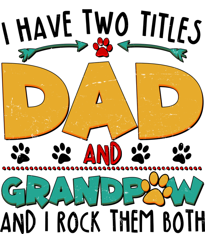 I Have Two Titles Dad And Grandpaw Kids Colorblock Raglan Jersey