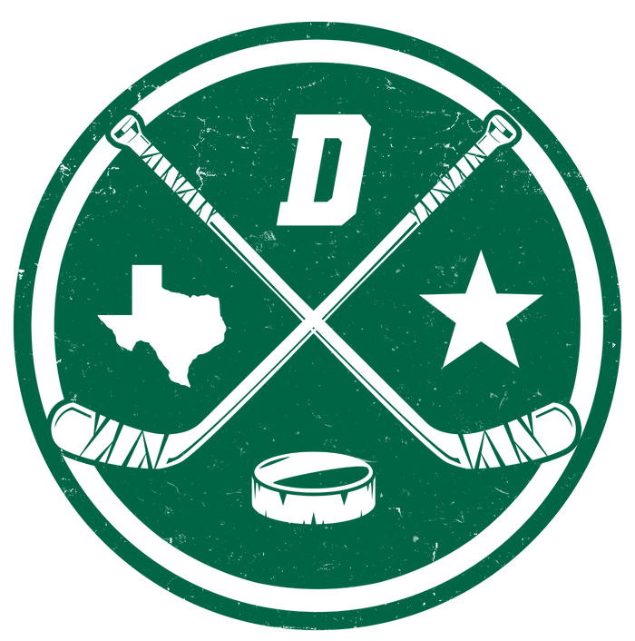 Dallas Texas Hockey Vintage Star Logo Full Zip Hoodie