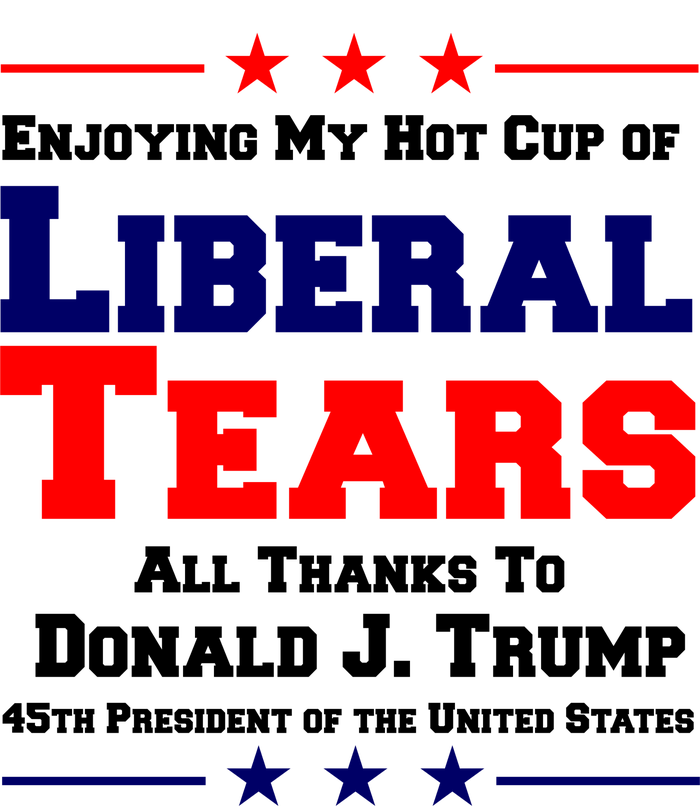 Donald Trump 45TH PRESIDENT POTUS Liberal Tears Women’s Perfect Tri Rocker Tank