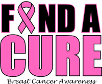 Find A Cure Breast Cancer Awareness Ribbon Toddler Long Sleeve Shirt