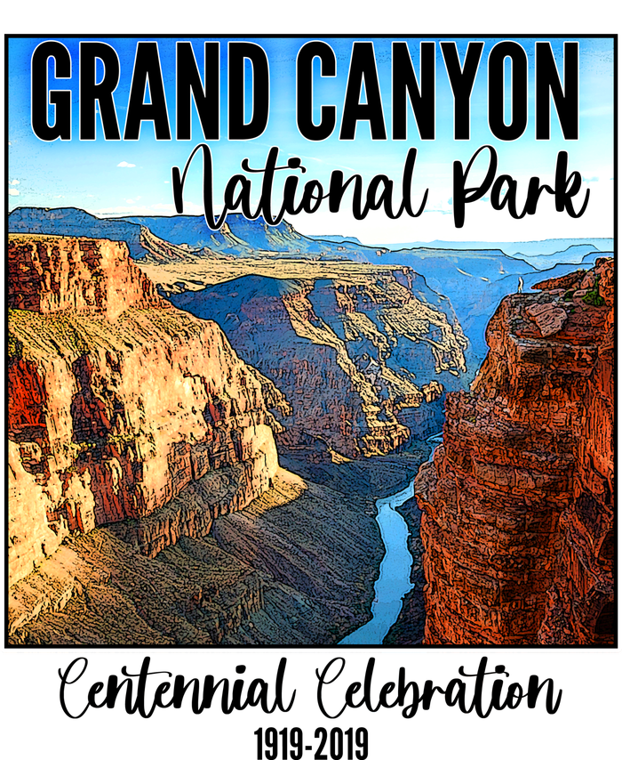 Grand Canyon National Parks Centennial Celebration Baseball Sleeve Shirt