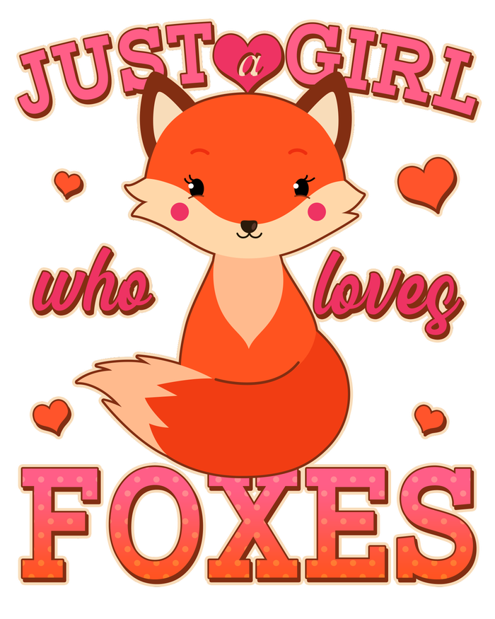 Cute Just A Girl Who Loves Foxes Raglan Sleeve Pajama Set