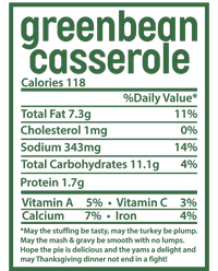 Thanksgiving Greenbean Casserole Nutrition Facts Trucker Hat