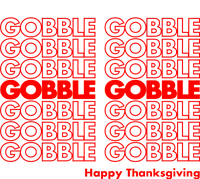 Gobble Gobble Retro Happy Thanksgiving T-Shirt