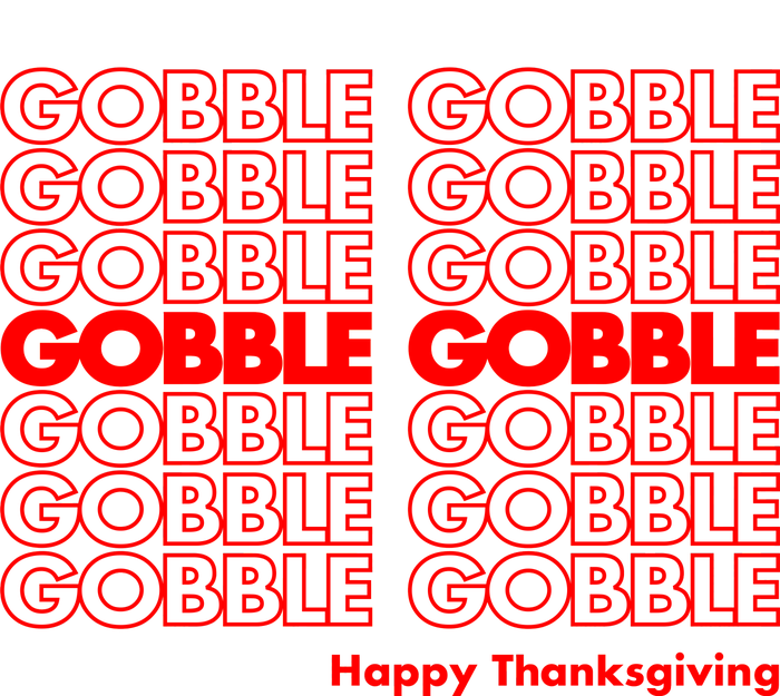 Gobble Gobble Retro Happy Thanksgiving T-Shirt