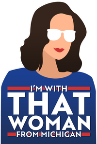 Gov Whitmer I'm With That Woman From Michigan Tall Long Sleeve T-Shirt